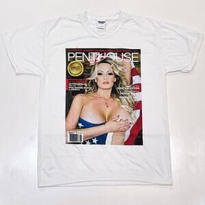 Penthouse Pet Stormy Daniels Collector Magazine Cover Tee Unisex Medium Trump